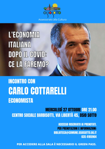 Incontro con Carlo Cottarelli
