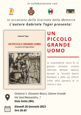Presentazione del libro "Un piccolo grande uomo" di Gabriele Togni